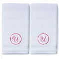thumbnail image 3 of Monogrammed Hand Towels for Bathroom Kitchen Makeup | Personalized Gift for Wedding-Bridal | Custom Luxury Turkish Towel | Spa Collection, Oversized, 16 X 30 Inch, Set of 2, 3 of 3