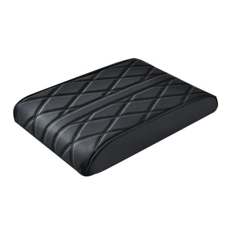 WNFJR Universal Leather Car Armrest Box Pad - Center Console Cover and Auto Armrest Cushion for SUVs Trucks and Vehicles
