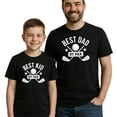 thumbnail image 2 of Best Kid By Par Matching Dad & Me Golf Shirt Funny Golf Lover Tee -SOLD INDIVIDUALLY Black Shirt 12 Months, 2 of 5
