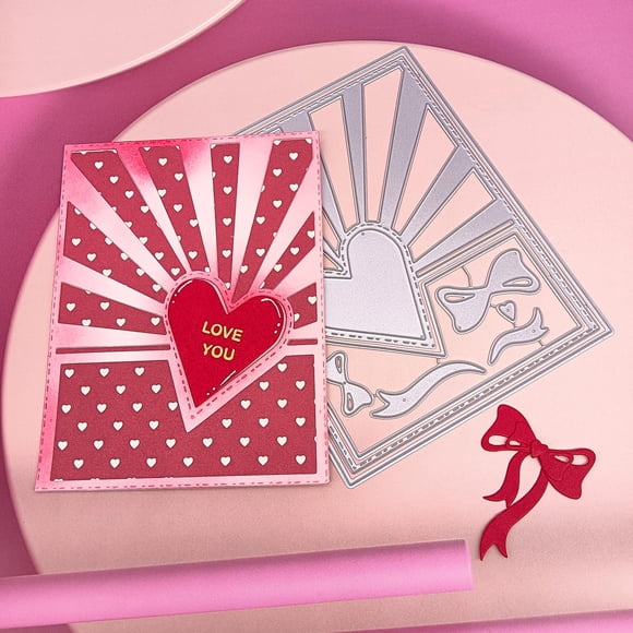 Troquel metálico para corte JBQUEEN marco de corazón de San Valentín