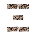 thumbnail image 3 of Diadema de ganchillo Sonducket con Estampado de leopardo ajustable para deportes gimnasio correr, 3 of 5
