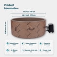 thumbnail image 3 of RELXTIME Portable Round Inflatable Hot Tub for 4-6 People: Portable Outdoor Hydrotherapy Pool with 130 Bubble Jets, Heater Pump, and Thermal Cover, 3 of 6