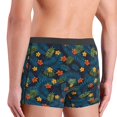 thumbnail image 4 of Men's Boxer Briefs, Hawaiian Style Leaves Flower Soft Comfy Mens Underwear Boxer Briefs Breathable With Widen Waist, 4 of 7