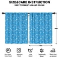 thumbnail image 2 of Blackout Kids Curtains,Blue Christmas Snowflake Pattern Childrens Insulated Curtains Set Of 2,Bedroom Essentials,Toddler Room Decor 42"x54", 2 of 5