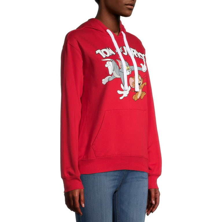 Tom and Jerry Juniors Chase Graphic Hoodie Walmart