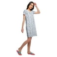 thumbnail image 4 of Moomaya Cotton Lace Neckline Sleepwear For Women Button Placket Nightdress, 4 of 6