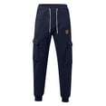 thumbnail image 3 of Wutalume Men's Sports Pants with Running and Outdoor Design, Featuring Pockets for Work and Casual Use, Ideal for Training, Sports, and Everyday Activities,Navy L, 3 of 5