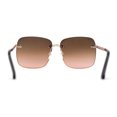 thumbnail image 4 of Womens Luxury Chain Jewel Trim Rimless Butterfly Diva Sunglasses Gold Brown Pink, 4 of 4