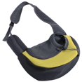 thumbnail image 1 of Puppy Carrier Sling Carrier for Small Dogs Breathable Yellow Mesh Cloth, 1 of 4