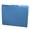 Blue, variant on File Folders, 1/3 Cut Top Tab, Letter Size, Perfect for Organizing Documents in File Drawers, Box of 100 (Orange)