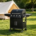 thumbnail image 3 of 52 Inch Black 4+1 Burner Propane Gas Grill, 3 of 10