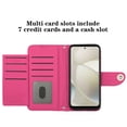 thumbnail image 2 of for Motorola Moto G Power 5G 2024 Wallet Case, Elegant Card Holder Cash Slot PU Leather Kickstand Wrist Strap Shockproof Protective Flip Women Girls Case for Motorola Moto G Power 5G 2024, Rose, 2 of 7