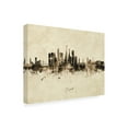 thumbnail image 2 of Michael Tompsett 'Bogot Colombia Skyline Vintage' Canvas Art, 2 of 3