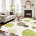 thumbnail image 2 of 8'x10' Area Rugs, Abstract Geometric Indoor Outdoor Area Rug for Living Room Bedroom, Farmhouse Vintage Polka Dot Green Washable Bathroom Rugs Kitchen Floor Carpet Mats Home Decor Aesthetic, 2 of 8