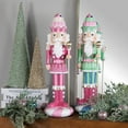thumbnail image 3 of Northlight Pastel Candy Nutcracker King Christmas Figure - 21.5" - Pink, 3 of 7