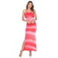 thumbnail image 1 of White Mark Robe Maxi Superposée Teinture sur Nœuds Kalea pour Femme, 1 of 5