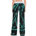 thumbnail image 4 of GZHJMY Women's Pajama Pants Grunge Geometric Pattern Comfy Stretch Sleepwear Womens Wide Leg Pants Casual Loose Yoga Sweatpants Comfy Lounge Pajama, X-Large, 4 of 7
