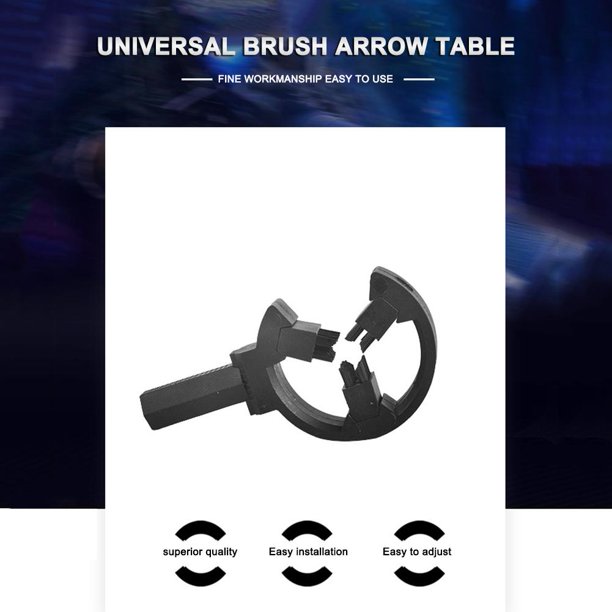 Archery Bow Arrow Brush Mesa L/R Hand Bow Stand Sustitución Cepillos Negro
