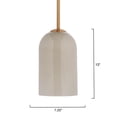 thumbnail image 3 of Jamie Young Co Holt 1-Light Glass Pendant Taupe, 3 of 8