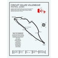 thumbnail image 3 of Rogan, Mark 12x14 Black Modern Framed Museum Art Print Titled - Gilles Villeneuve Circuit, 3 of 5