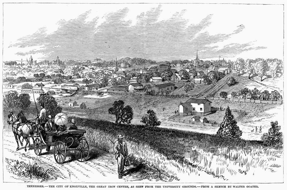 Tennessee Knoxville 1881. Nview Of Knoxville As Seen From ...