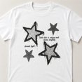 thumbnail image 3 of Women's Star Graphic T-Shirt, Short Sleeve Crewneck Cotton Blend Tee, 3 of 9