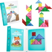 Flooyes Tangram Magnetic Puzzle for Kids - Shape Pattern Blocks Jigsaw Travel Game Montessori Educational Toys - STEM Toys Gift for Boys Girls 3 4 5 6