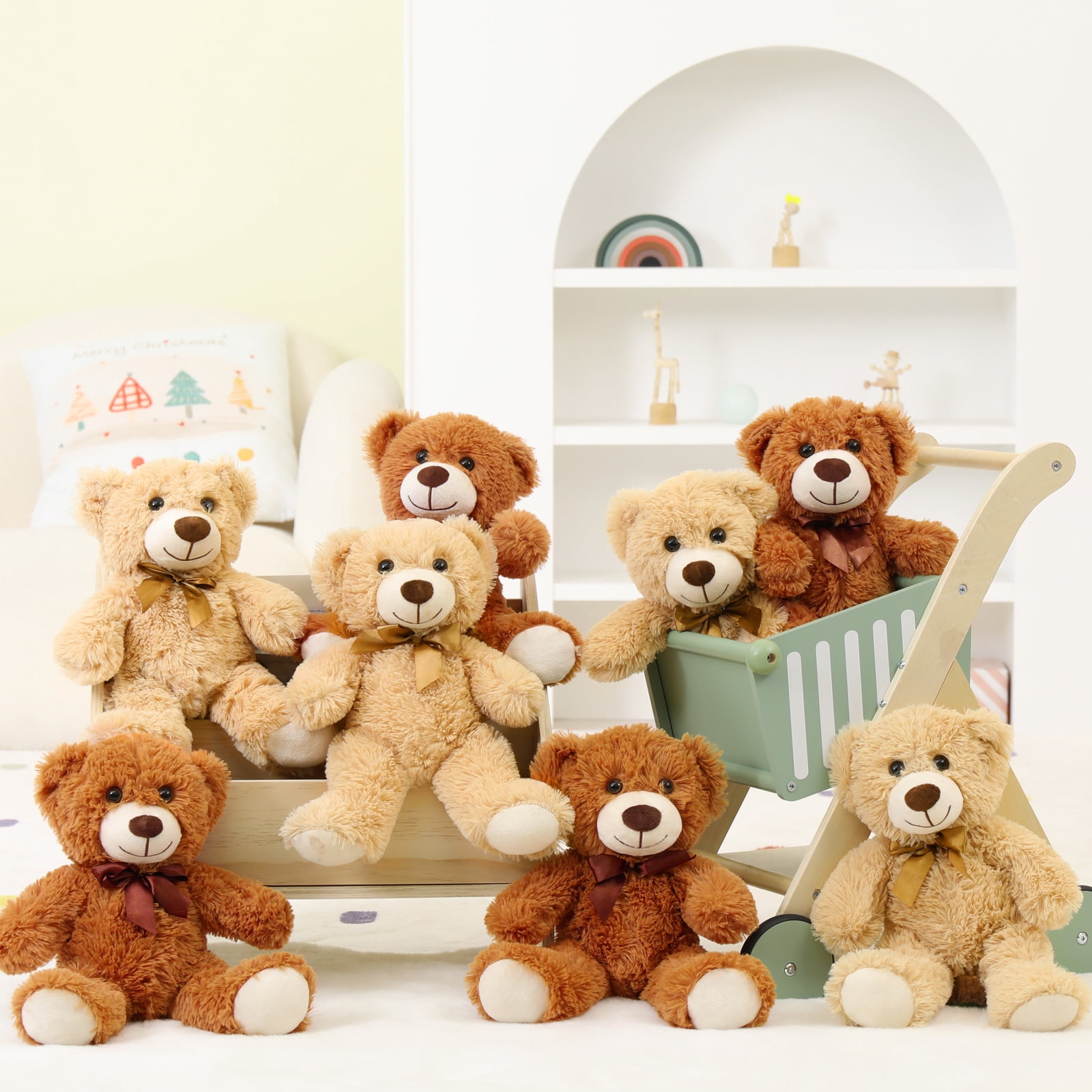 MaoGoLan 8 Packs Teddy Bear Stuffed Animals 13'' Bulk Teddy Bear Plush Toy