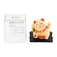 thumbnail image 3 of Small Solar Waving Cat, Japanese Maneki Neko, Cute White Beckoning Cat Welcoming Cat, Feng Shui Lucky Cats as Good Luck Decor for Home, Office, Car, Stores, Restaurants, 3 of 9