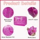 thumbnail image 5 of Bolsa de cosméticos RSRSLEII Grande impermeable de PVC transparente en forma de estrella morada, 5 of 6