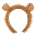 thumbnail image 1 of 1/3/4Pcs Lion Costume Set for Youth Adult Halloween Cosplay Soft Plush Headband Tail Gloves Nose Kit Animal Theme Party Dress-Up Accessories Qinghai, 1 of 5
