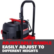 Ecomax 12 Gallon 6.5 HP OSHA-Compliant Wet/Dry Vacuum with Dual Self-Cleaning HEPA Filters, Airflow Alarm, and Accessories