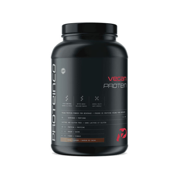 ProteinCo | Premium Vegan Protein | 23 g Vegan Protein | Lactose Free | Stevia Sweetened | 2.2lbs | (Chocolate)