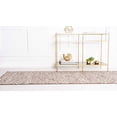 thumbnail image 4 of Unique Loom Damask Traditional Floral Runner Rug, 2 Feet 7 Inch x 10 Feet, Light Brown/Beige, 4 of 5