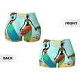 thumbnail image 3 of Sigee African Women Print Women's High Waist Workout Shorts - Squat Proof, Tummy Control, Yoga and Gym Activewear-Medium, 3 of 9