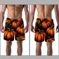 thumbnail image 3 of luoweisi Men's Beach Shorts Quick Dry Swim Trunks with Mesh Lining Pumpkin L, 3 of 5