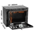 thumbnail image 4 of KFFKFF Truck Underbody Storage, 18" x 12" x 14" Pickup Stowage Unit, Robust Aluminum Diamond Plate Toolbox with Lock and Keys, Weatherproof Trailer Stowage Unit with T-Handle Latch for Truck, Van, 4 of 9