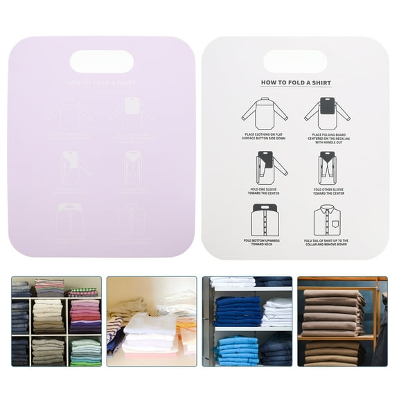 Amosfun Shirt Folder Board PP 2Pcs In Drawers