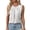 A1304 White, variant on Xdegoge Tank Top for Women Round Neck Sleeveless Dressy Work Office Pleated Front Satin Silky Fabric Loose Fit Flowy Elegant Business Casual Lightweight Breathable Summer Shell Tops
