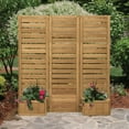 thumbnail image 2 of Yardistry Fusion Privacy Screen with Planters | Brown, 2 of 4