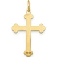 thumbnail image 4 of 14K Yellow Gold Laser Designed Cross Pendant (25 X 16) Made In United States xr969, 4 of 5