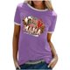 thumbnail image 1 of Elegante blusa de manga corta con cuello redondo y manga abullonada para mujer OAVQHLG3B Store  lin121212, 1 of 5