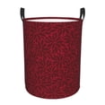 thumbnail image 1 of Fotbe Burgundy Floral Cesto de Ropa con Asas, Cesto Impermeable de Gran Capacidad, Bolsa de Lavado para Dormitorio, Cesto de Ropa con Ruedas y Asas-Small, 1 of 6