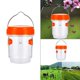 thumbnail image 5 of Atrapadores solares portátiles para s al aire libre, no tóxico, eficaz, reutilizable con luz LED para s de jardín, granjas, captura de naranja Baoblaze trampa para avispas de abejas, 5 of 7