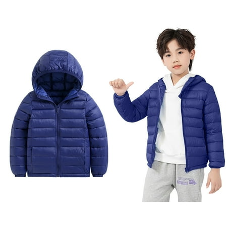 Kids Winter Coat Little Boys Girls Puffer Coat Hooded Jacket Lightweight Puffer Jacket for Kids Baby Baby Girl Jacket Winter Baby Girl Clothes