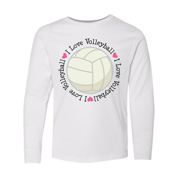 Inktastic Volleyball Gifts for Girls Long Sleeve Youth T-Shirt