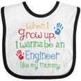 thumbnail image 3 of Inktastic Engineer Like Mommy Boys or Girls Baby Bib, 3 of 4