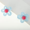 thumbnail image 5 of Unique Bargains 1 Pair Shoelace Charms Hollow-out Flower Fashion Shoe Accessories Light Blue, 5 of 5