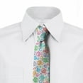thumbnail image 2 of Fish Necktie, Funny Fish Aquaic Motif, Dress Tie, 3.7", Multicolor, by Ambesonne, 2 of 3