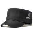 thumbnail image 1 of Gorra plana de malla para hombre y adulto, gorro militar de poliéster de gran tamaño, estilo informal, ideal para el verano y exteriores, 55-60cm, 60-66cm, 1 of 4